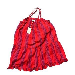 Universal Thread Women's Red Striped Sleeveless Short Dress - Size Small - NWT